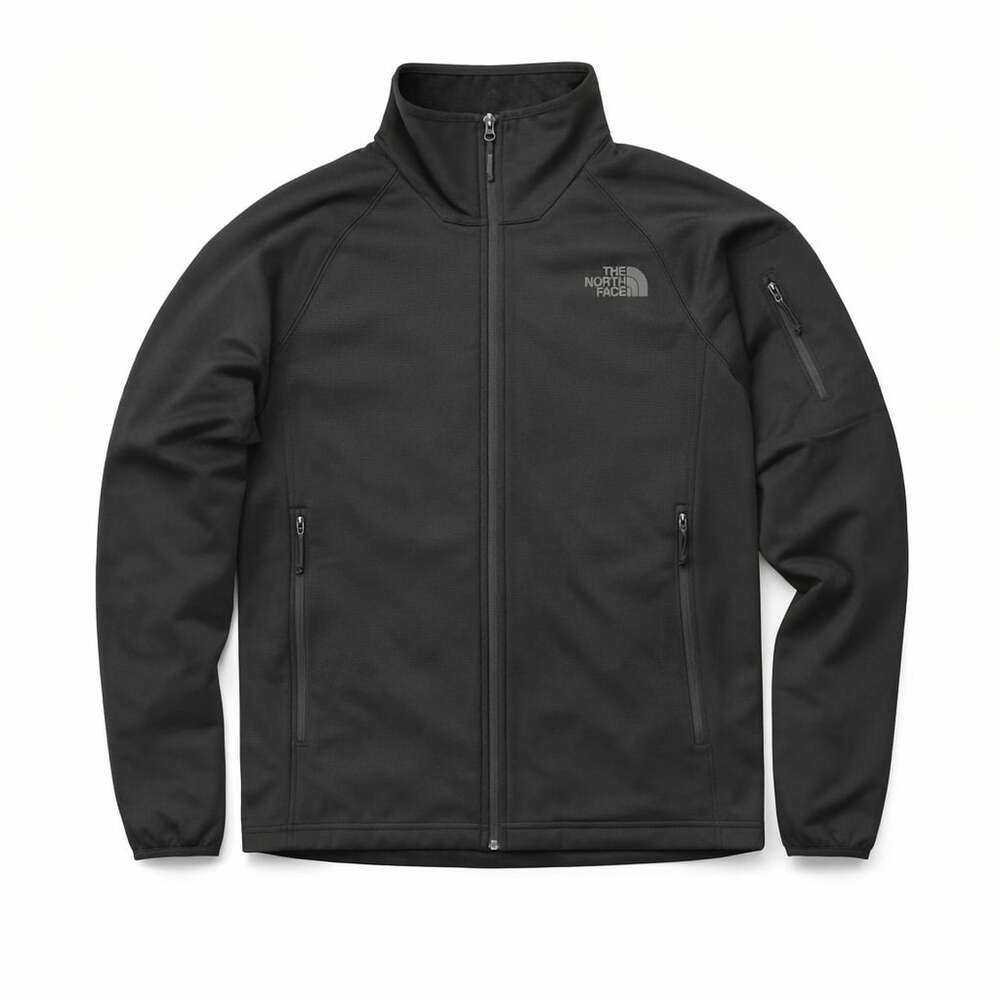 The North Face Borod Fleece Jacket Full Zip Medium Black NF0A2VE1